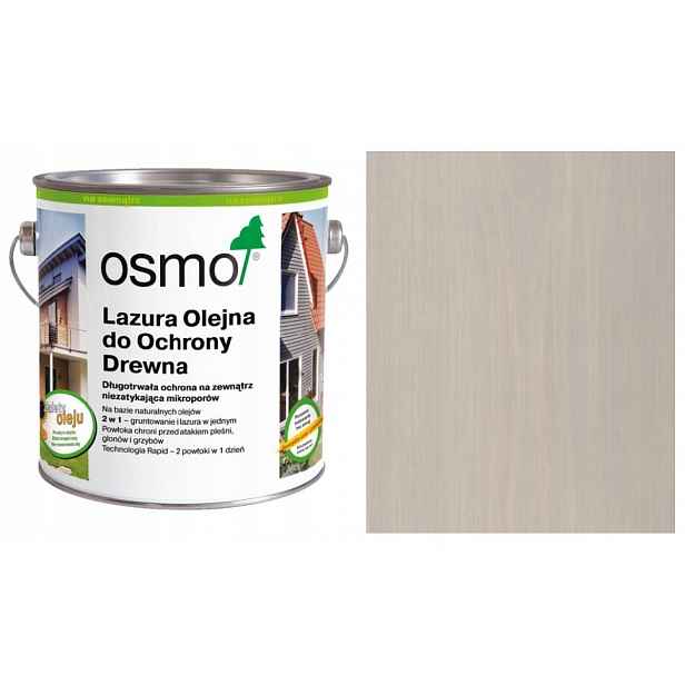 Osmo Olejová lazura na ochranu fasádního dřeva, perleťově šedá, 906 2,5 l