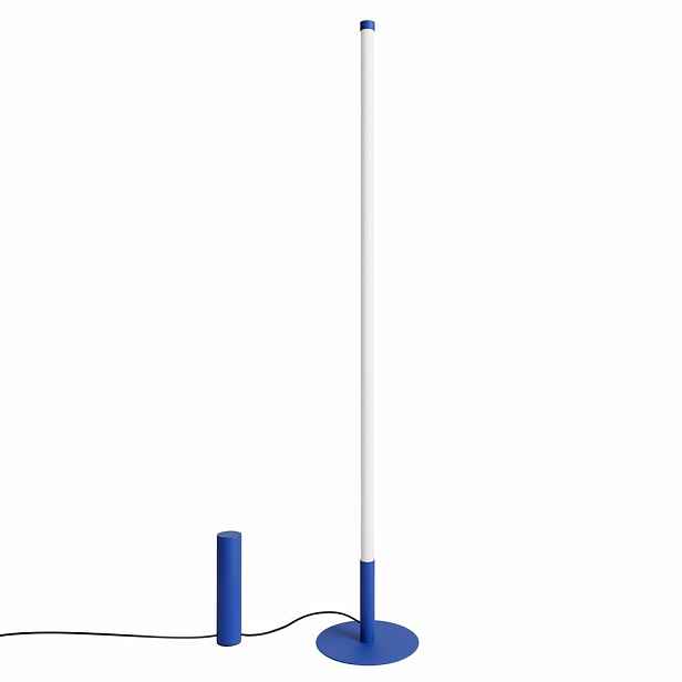 Tmavě modrá kovová LED stojací lampa (výška 150 cm) TRANG – Thoro