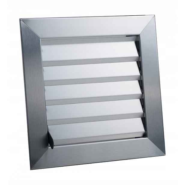 Ventilační mřížka uzavíratelná síťkou proti hmyzu 15 x 15 cm, kovová