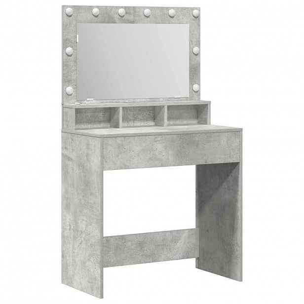 vidaXL Kosmetický stůl Betonově šedá 78,5 x 41 x 135 cm