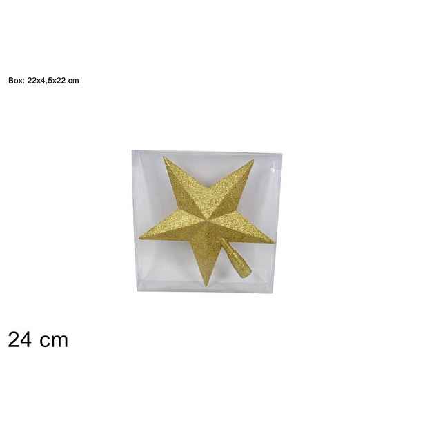 PROHOME - Hvězda na stromeček 24cm