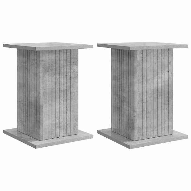 vidaXL Stojan na rostliny 2 ks Betonově šedá 30,5 x 30 x 43 cm