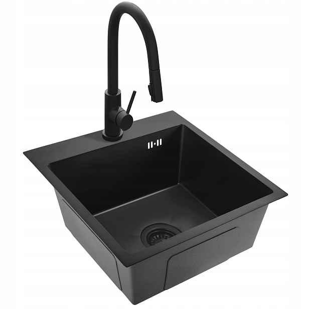 Dřez Leo 40 Černý Baterie Fresh Black