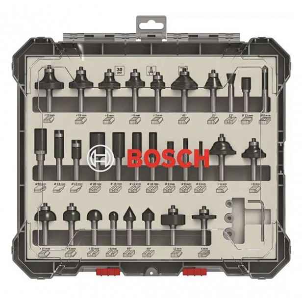 Bosch - 30dílná sada frézovacích bitů 2607017475