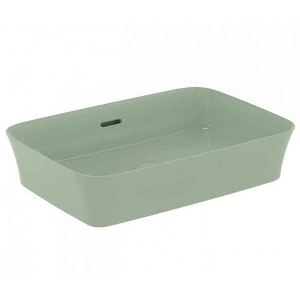 Ideal Standard Ipalyss - Umyvadlo na desku, 55x38 cm, s přepadem, Sage E2078X9