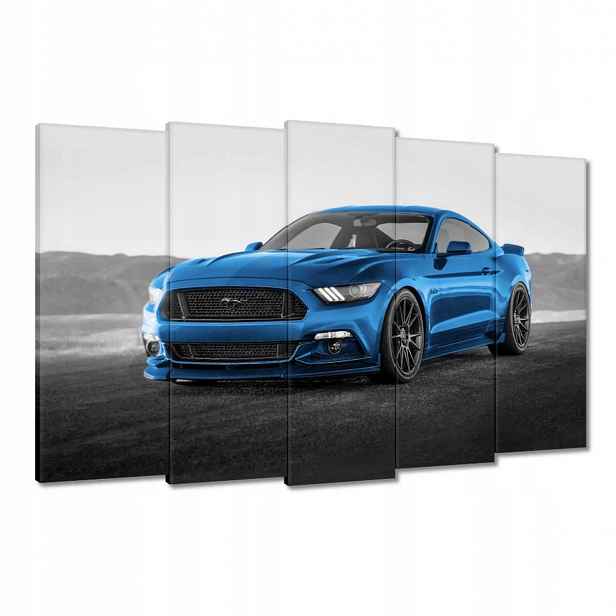 Obrazy 150x95 Modrý Ford Mustang