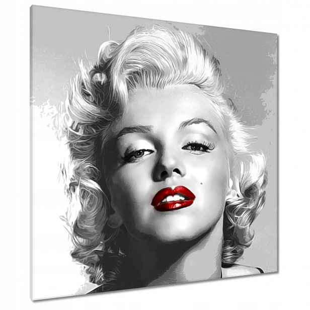 Obrazy 90x90 Monroe Červené rty