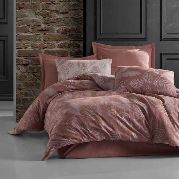 Povlečení bavlněné Bahama Pudra 220x200 Cottonlove Jacquard