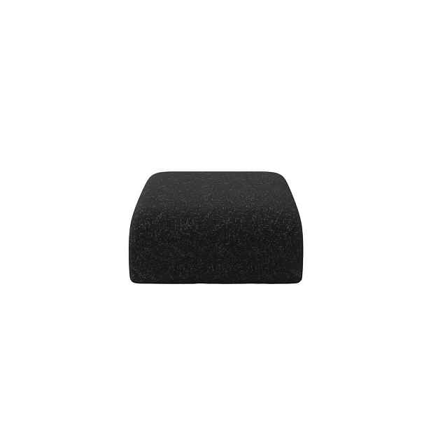 ALTDECOR MODULÁRNÍ TABURET MIRA-PUF 91x89x40 cm, černý, velur