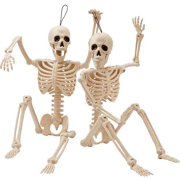 Halloweenská Kostra 60 CM Pohyblivé Rybníky 2 Ks Pro Dům A Zahradu