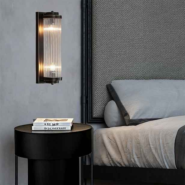 Křišťálové nástěnné svítidlo Zlatá mosaz 40 cm 2xE14 Nástěnná lampa Glamour