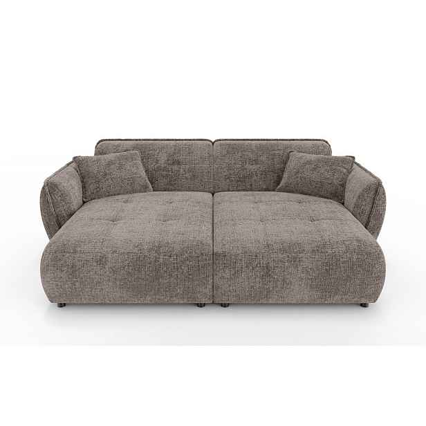 Taupe žinylková pohovka s lenoškou 252 cm Nelia Big – Ropez
