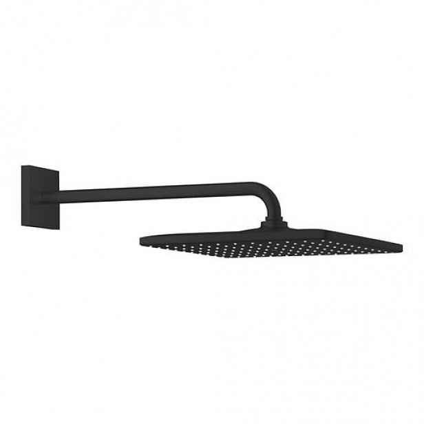 Grohe Rainshower Mono Cube hlavová sprcha na stěnu včetně sprchového ramena matná černá 265642430 G265642430