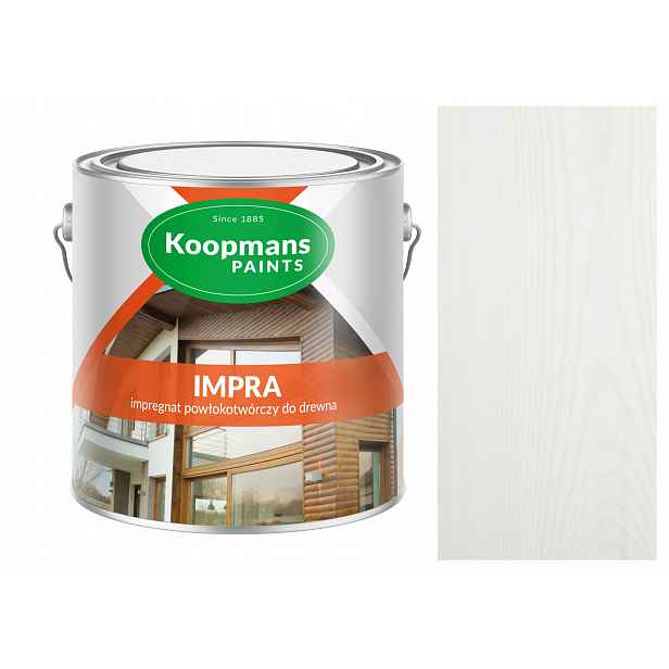 Koopmans Impra 5 l Impregnat Povrchová Úprava Na Dřevo Borovice Bílá