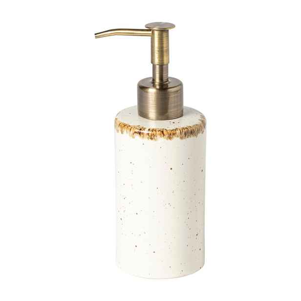 Krémový kameninový dávkovač mýdla Toscana Bath – Casafina