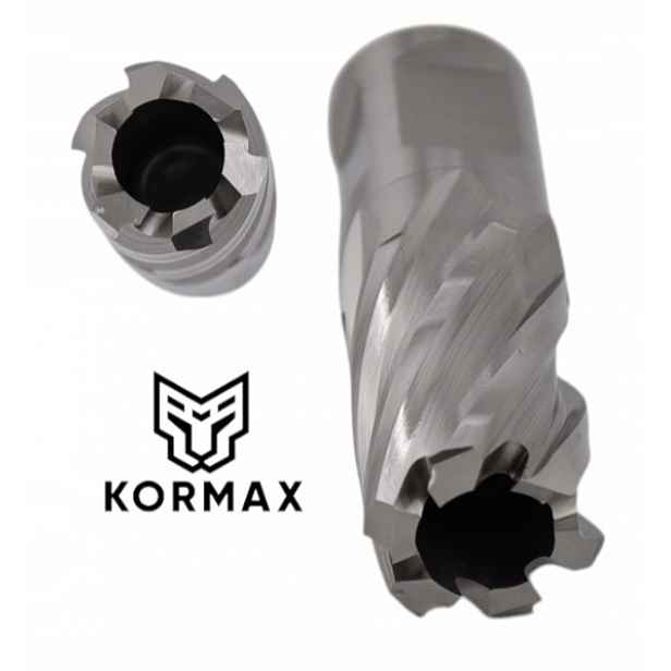 Trepanační fréza M2AL 22 mm x 25 mm vrták 22 x 25 Weldon Kormax