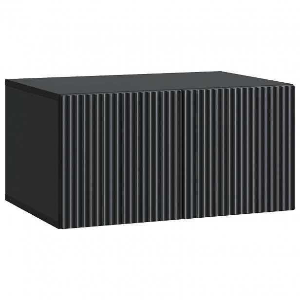 vidaXL Nástěnná TV skříň 59,5 x 41 x 30 cm Černá Kompozitní dřevo