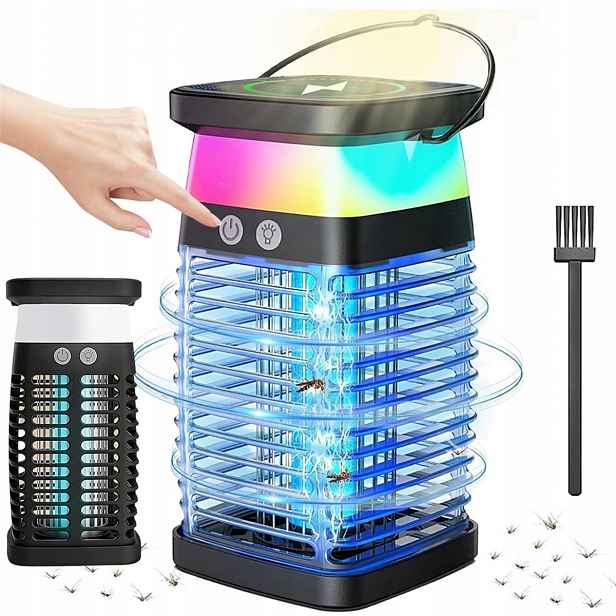 Insekticidní lampa Uv Past Přenosná Bezpečná Vysoké Napětí Na Mouchy