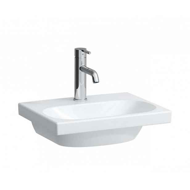 Laufen Lua - Umývátko nábytkové 45x35 cm, bez přepadu, otvor pro baterii, LCC, bílá H8150814001561