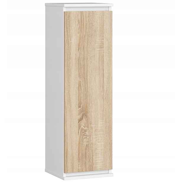 Nástěnná skříňka vitrína W Clp 30cm bílá-sonoma Akd