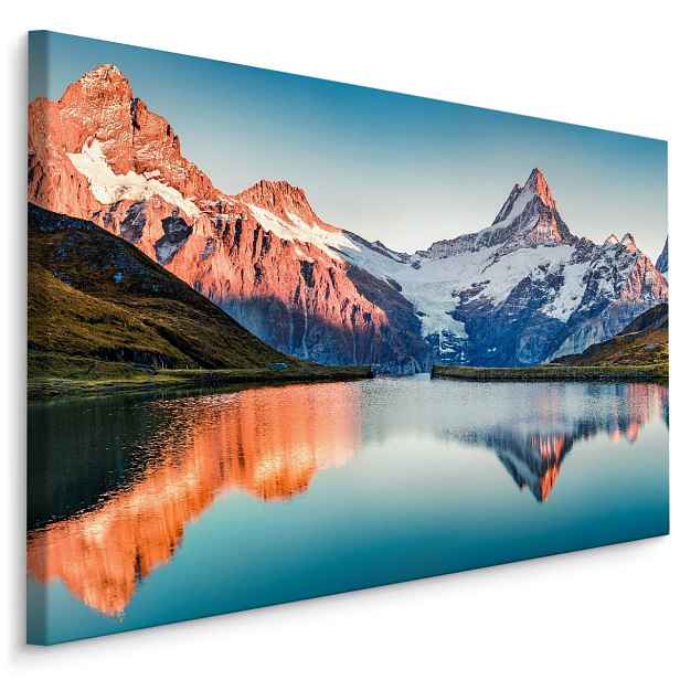 Plátno Jezero Ve Švýcarských Alpách Varianta: 40x30