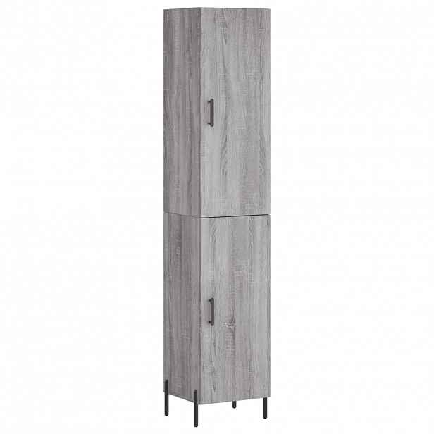 vidaXL Skříň highboard šedá sonoma 34,5 x 34 x 180 cm kompozitní dřevo