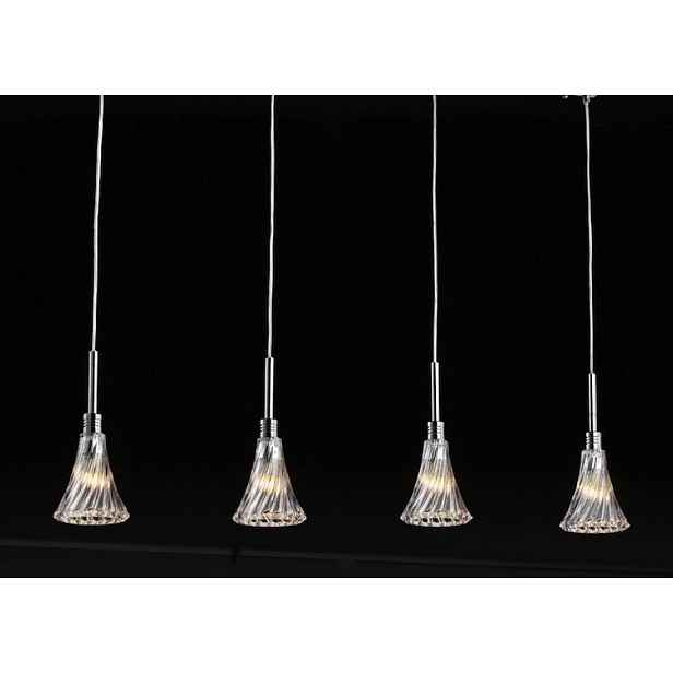 Závěsná stropní lampa Patria Chrom 4xG9 40W Regulace výšky Italux