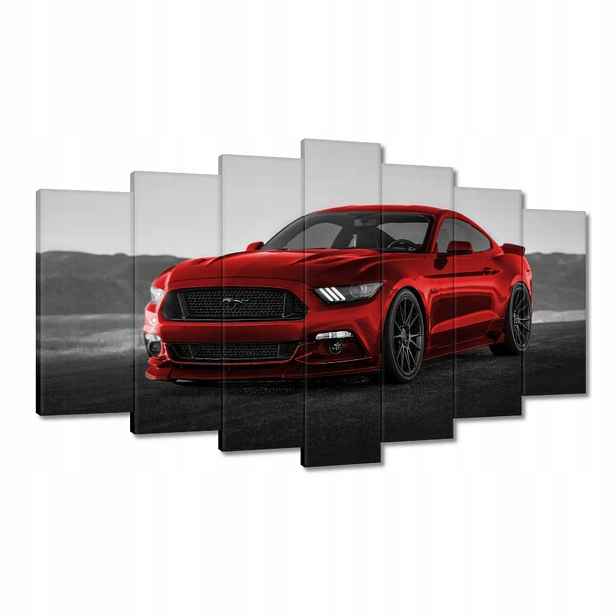 Obrazy 140x80 Červený Ford Mustang Usa