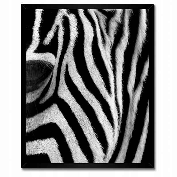 Plakáty v rámu 40x50 Černobílé pruhy Zebra