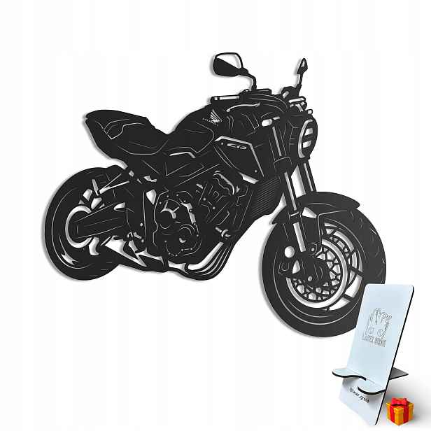 Dřevěný 3D obraz Motocykly Honda Cb Nástěnná Dekorace Dárek XL