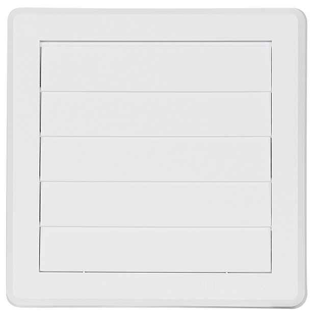 Mřížka větrací gravitační HACO VM G 175×175/125 mm bílá