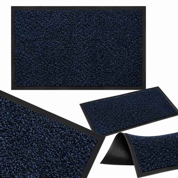 Textilní rohožka pod dveře, pogumovaná, vnitřní rohožka na boty 90x150