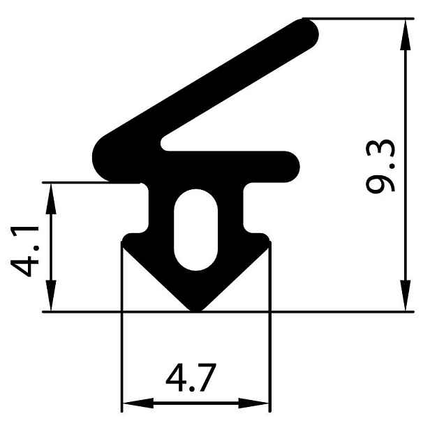 Těsnění S-1125 pro Pvc okno Panorama rolka 300 m Stomil