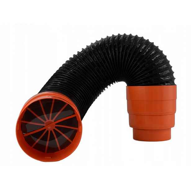 Trubka fi125 pro ventilační krb, zpětný ventil 60 cm