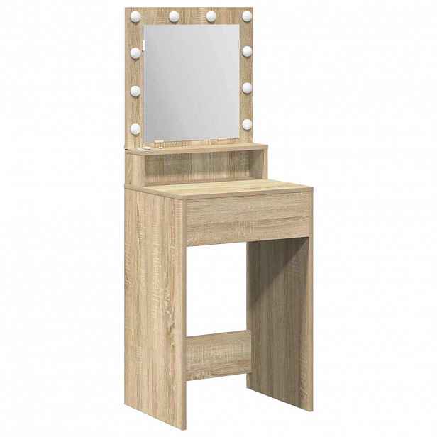 vidaXL Kosmetický stůl Sonoma dub 50 x 41 x 135 cm Kompozitní dřevo