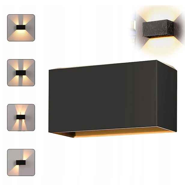 Nástěnná Led Fasádní Lampa Shora Dolů, Vnitřní/vnější, 24 W