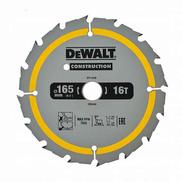Dewalt DT1948-QZ Pilový kotouč 165x20 mm 24T