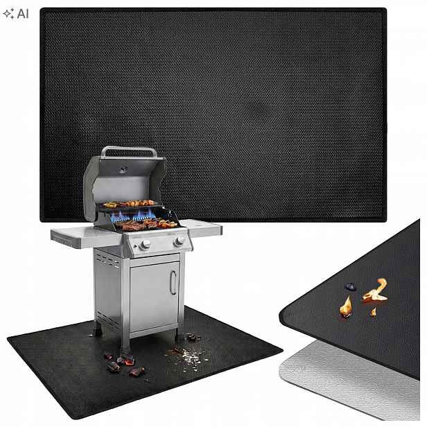 Ohnivzdorná Podložka Pod Gril Krb Kamna Voděodolná 200 x 99 cm