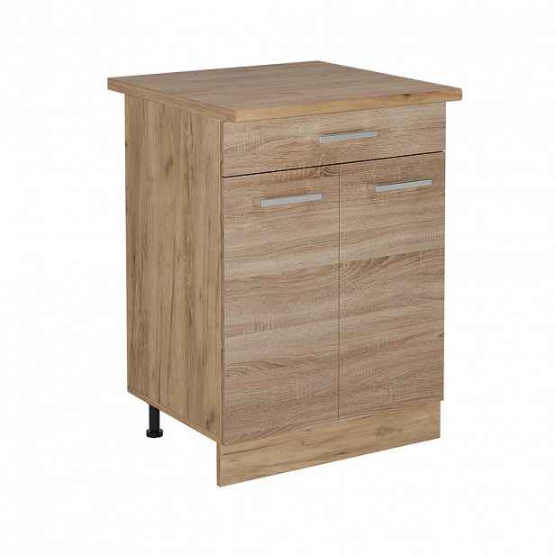 Vicco SPODNÍ SKŘÍŇKA KUCHYŇSKÉ LINKY R-Line Sonoma 60 cm se zásuvkou, PD Dub