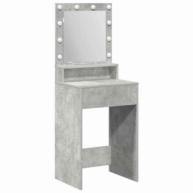 vidaXL Kosmetický stůl Betonově šedá 50 x 41 x 135 cm Kompozitní dřevo