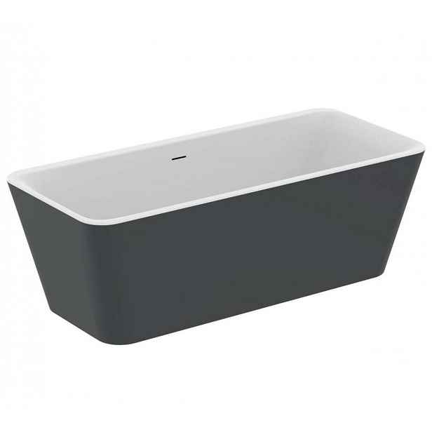 Ideal Standard Tonic II - Volně stojící vana 180x80 cm, matná bílá/matná černá K8725V3