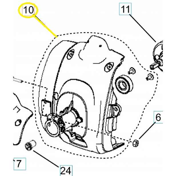Kryt spojky kosy 129C Husqvarna 584993801