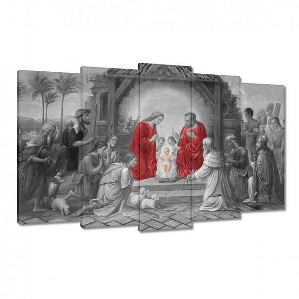 Obrazy 100x60 Svatá rodina červená
