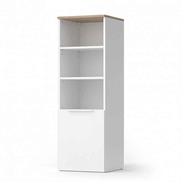 Vicco UNIVERZÁLNÍ SKŘÍŇ Wido Bílá/Sonoma 40.2 x 120 cm s dveřmi