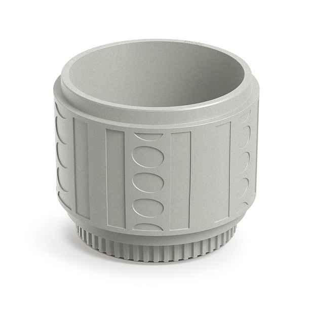 Prosperplast Plastový květináč FOLKAS ROUNDOS betonově šedý, varianta 60 cm