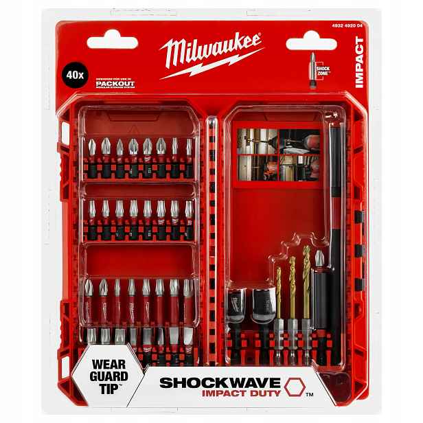 Sada vrtáků, nástavců a bitů Shockwave 40 kusů