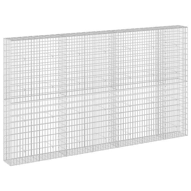 vidaXL Gabion s drátem 5 mm a síťkou 5x10 cm 350x30x200 cm