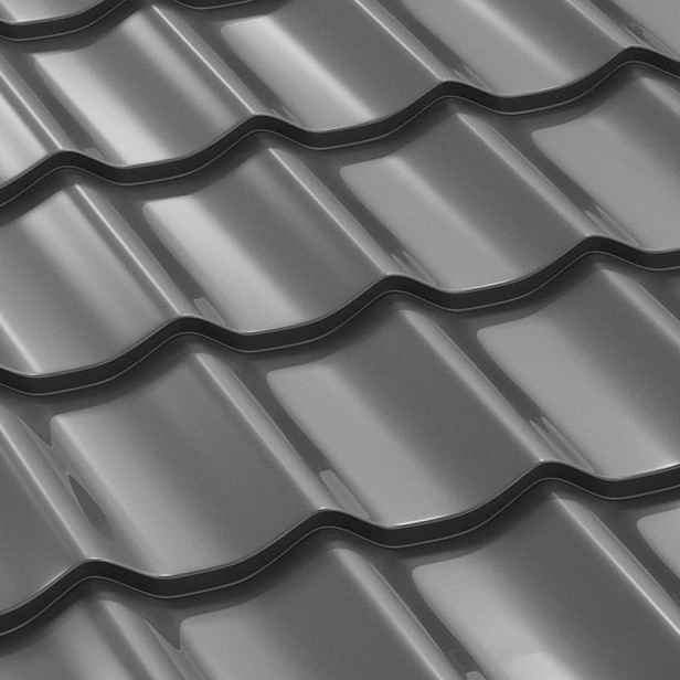 Covernit Plechová střešní krytina Classic Tile 1200 x 1200 mm grafit