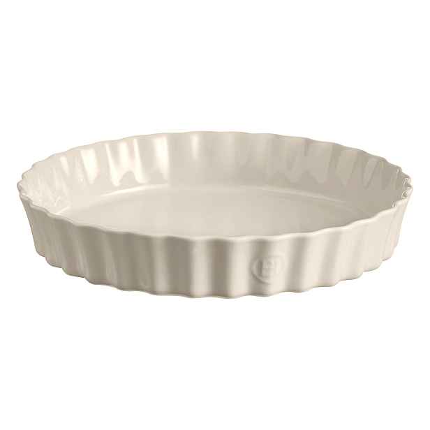 Emile Henry hluboká koláčová forma, Ø 32 cm, slonová kost