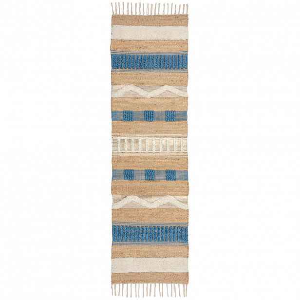 Flair Rugs BĚHOUN, 60/230 cm, modrá, přírodní barvy